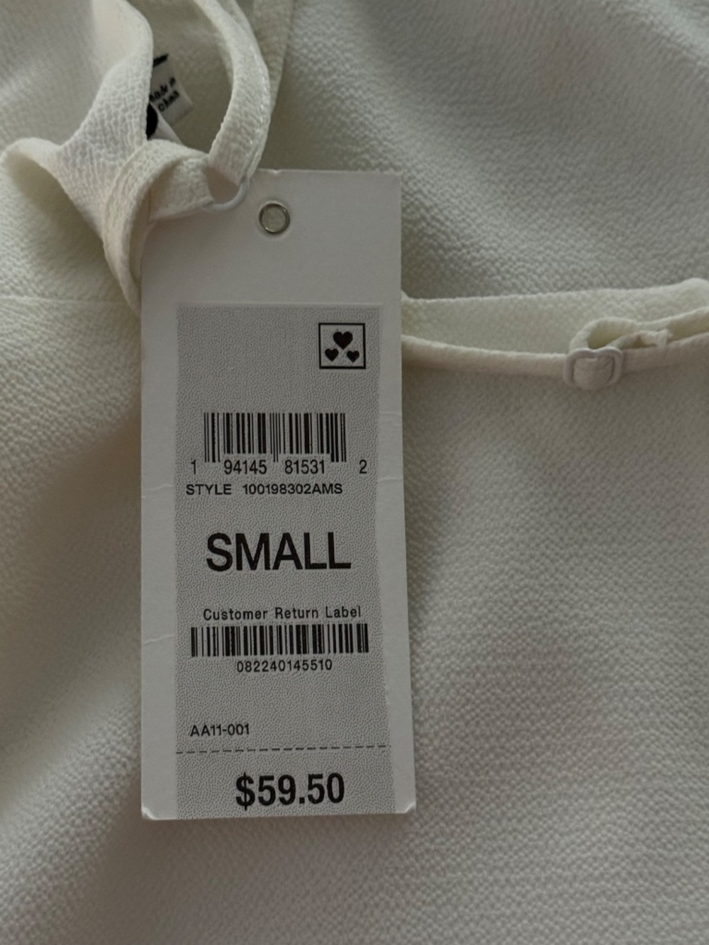 New W/Tags Lush Off-White Halter Embroidered Bodice Mini Dress Size Small - Picture 11 of 12